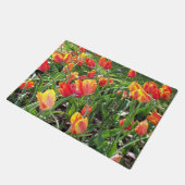 Orange Tulips Doormat Fußmatte (Schrägansicht)