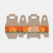 Orange Tulips Kraft Gable Fevor Boxes Geschenkschachtel (Ungefaltet)