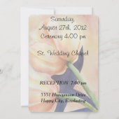 ORANGE TULIPS KUSTOMIZBARE WEDEREINLADUNG EINLADUNG (Rückseite)