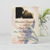 ORANGE TULIPS KUSTOMIZBARE WEDEREINLADUNG EINLADUNG (Stehend Vorderseite)