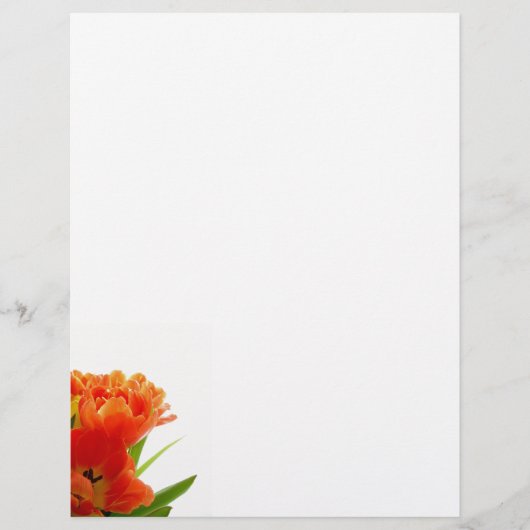 Orange Tulips Letterhead (Vorderseite)