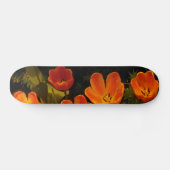 Orange Tulips Skateboard (Horizontal)