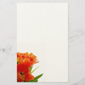 Orange Tulips Stationary Briefpapier