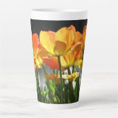 Orange Tulips Tall Tasse (Vorderseite)
