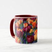 Orange Tulips Tasse (Vorderseite Links)
