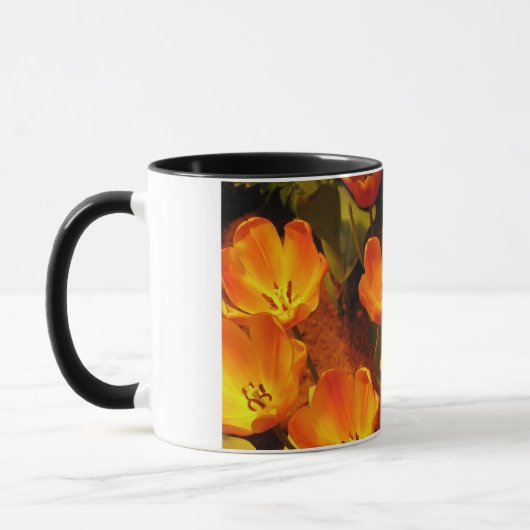 Orange Tulips Tasse (Links)