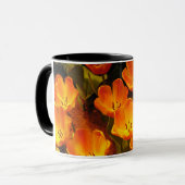 Orange Tulips Tasse (Vorderseite Links)