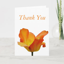 Orange Tulpe danken Ihnen zu kardieren Dankeskarte