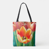 Orange Tulpe Tasche (Rückseite)