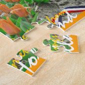 Orange Tulpe-u. Puzzle (Seite)