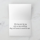 orange Tulpen - sind Sie mein Blumen-Mädchen Einladung (Innenseite)