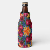 Orange-Tulpenmuster der schwachen Liebe Flaschenkühler (Flaschenvorderseite)