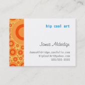 ORANGE TUPFEN - MOLLIGE VISITENKARTE (Vorderseite)