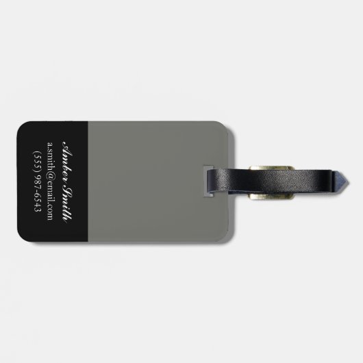 Orange Turban Gepäckanhänger (Rückseite horizontal)