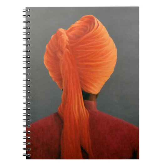 Orange Turban Notizblock (Vorderseite)