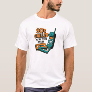 Orange Türkis 90er Nostalgie Kassette Telefon Zita T-Shirt