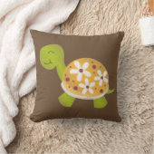 Orange Turtle Throw Kissen (Decke)
