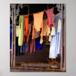 Orange Turtlenecks auf einem Alton Line Poster