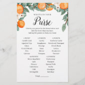 Orange Twin Baby Shower Purgame (Vorderseite)