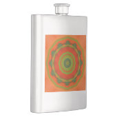 Orange Twirl Flachmann (Rechts)