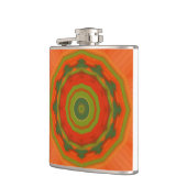 Orange Twirl Flachmann (Links)