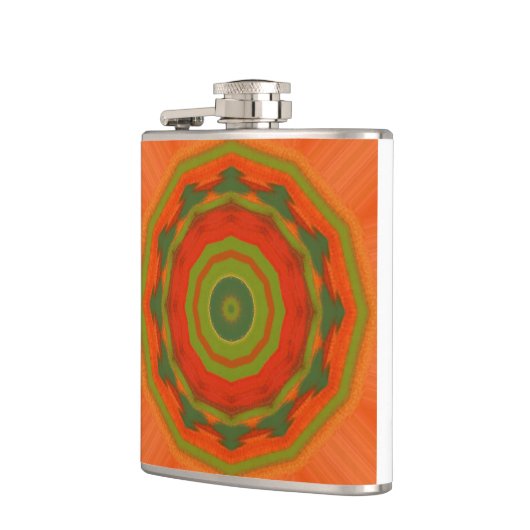 Orange Twirl Flachmann (Links)