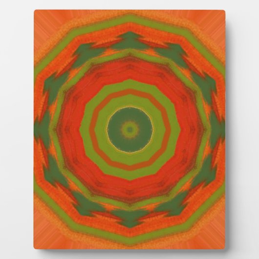 Orange Twirl Fotoplatte (Vorderseite)