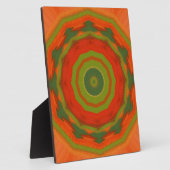 Orange Twirl Fotoplatte (Seite)