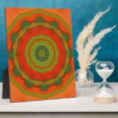 Orange Twirl Fotoplatte (Seite)