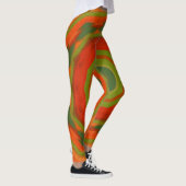 Orange Twirl Leggings (Rechts)