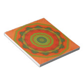Orange Twirl Notizblock (angewinkelt)