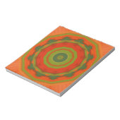 Orange Twirl Notizblock (Rotiert)
