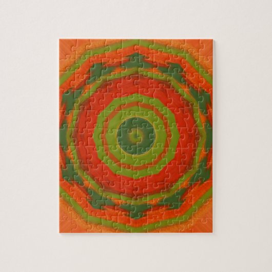 Orange Twirl Puzzle (Vertikal)
