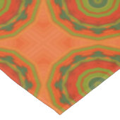 Orange Twirl Tischdecke (Schrägansicht)