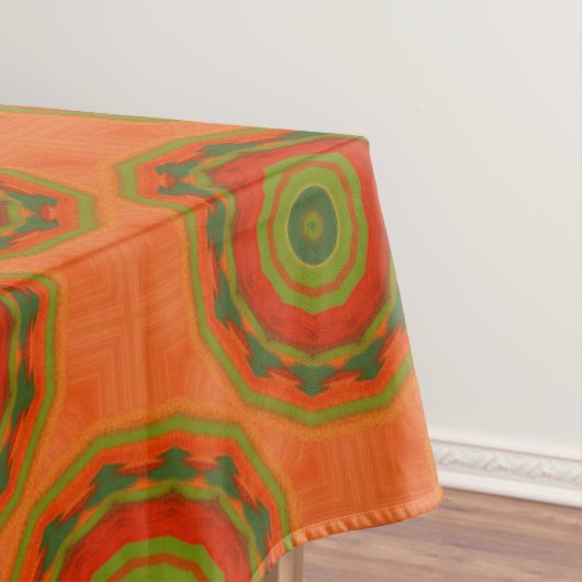 Orange Twirl Tischdecke (Beispiel)