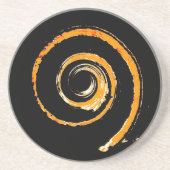 Orange Twirl Untersetzer (Vorne)