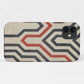 Orange u. blaue grafische Linien Case-Mate iPhone Hülle (Rückseite (Horizontal))