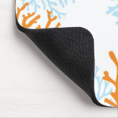 Orange u. blaues korallenrotes Mousepad (Ecke)