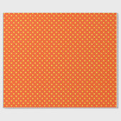 Orange u. gelbe Tupfen Geschenkpapier (Flach)