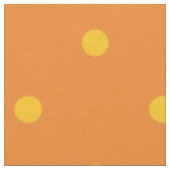 Orange u. gelbe Tupfen Stoff (Nahaufnahme)