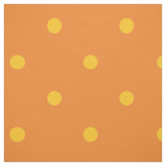 Orange u. gelbe Tupfen Stoff (Muster)