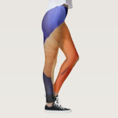 Orange u. lila Stiefmütterchen, BlumenFoto 81, Leggings (Rechts)