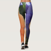 Orange u. lila Stiefmütterchen, BlumenFoto 81, Leggings (Rückseite)