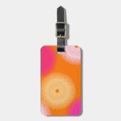 orange u. rosa Popfarbe Gepäckanhänger (Vorderseite vertikal)