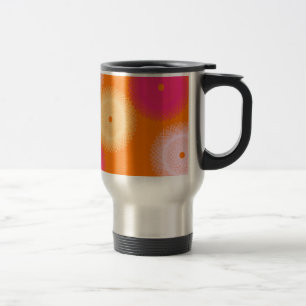 orange u. rosa Popfarbe Reisebecher