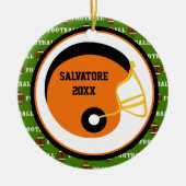 Orange u. schwarze keramikornament (Vorne)