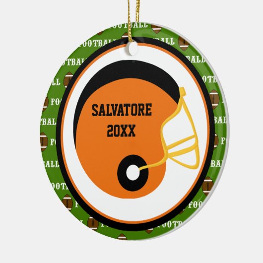 Orange u. schwarze keramikornament (Links)