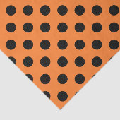 Orange u. schwarzes großes Tupfen-Seidenpapier Seidenpapier (Ausschnitt)