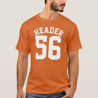 Orange u. weißer Sport-Jersey-Entwurf der