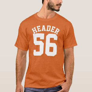 Orange u. weißer Sport-Jersey-Entwurf der T-Shirt
